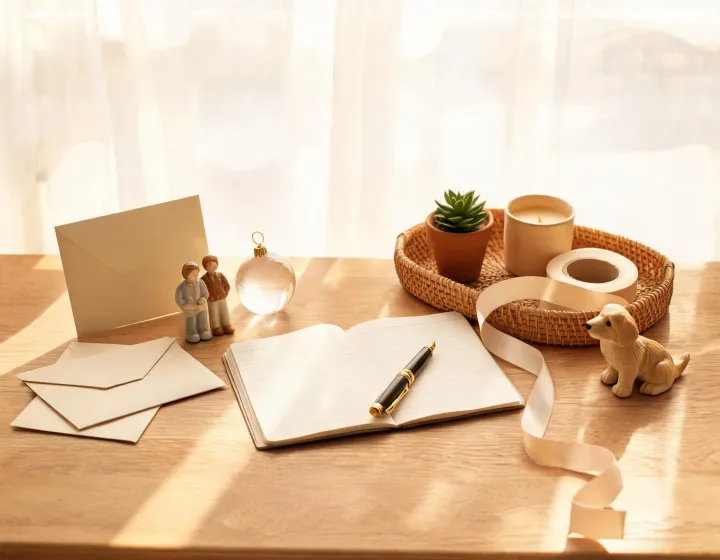 Gift guide planning table